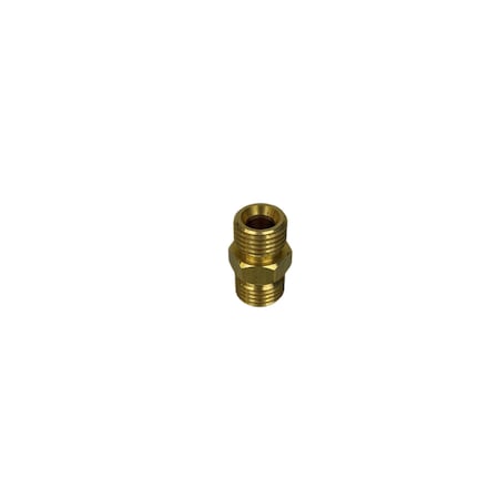 BEDFORD PRECISION PARTS Bedford Precision Brass Nipple 1/4in NPS x 1/4in NPS - Replacement for Graco/Binks/Devilbiss 12-221